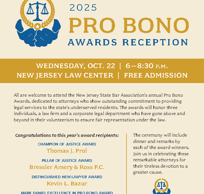 2025 Pro Bono Awards Reception